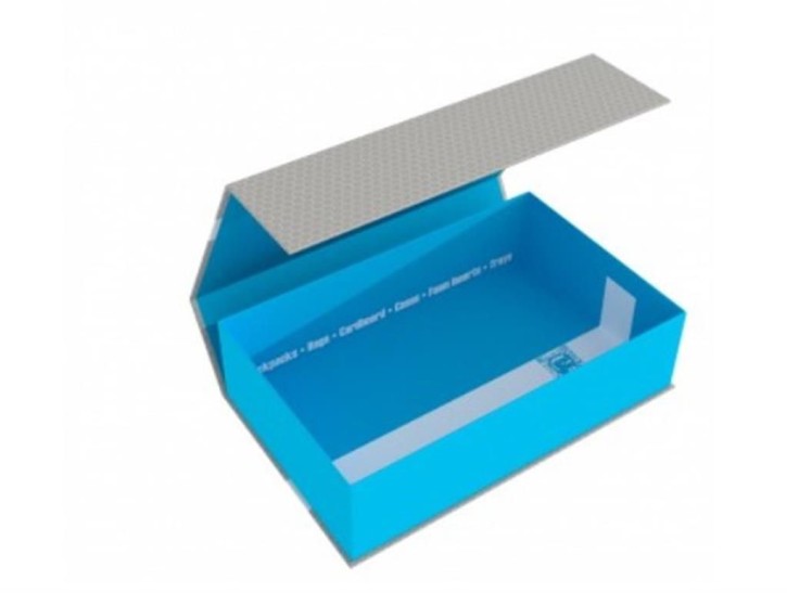 FELDHERR: Magnetbox half-size 75 mm blau leer