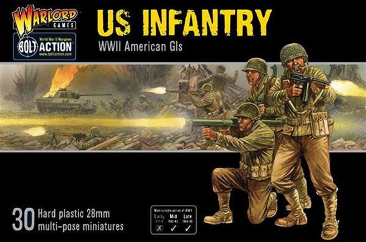 BOLT ACTION: US Infantry WWII American Gis