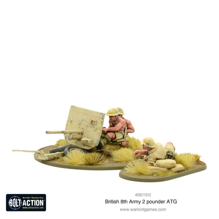 BOLT ACTION: British 8th Army 2 Pounder Anti-tank Gun