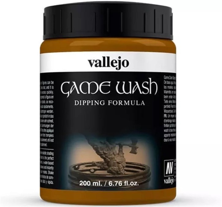 VALLEJO GAME COLOR: 300 Dipping Wash Sepia Shade 200 ml