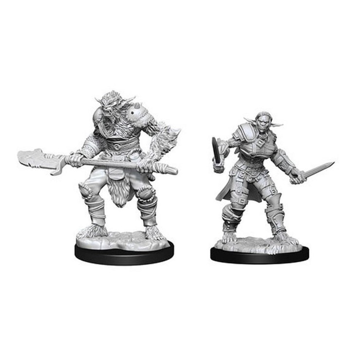D&D Marvelous Minis: Bugbear Barbarian Male & Rogue Female