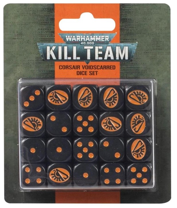 W40K: KILL TEAM: Corsair Voidscarred Dice Set