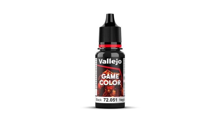 VALLEJO GAME COLOR: Black 18 ml