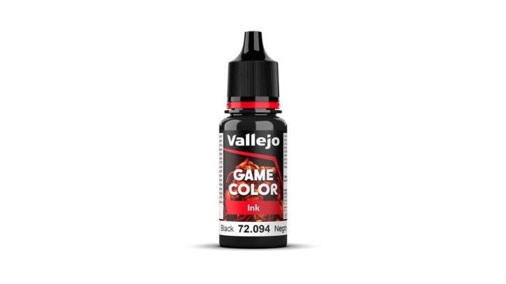 VALLEJO GAME COLOR: Black 18 ml (Ink)