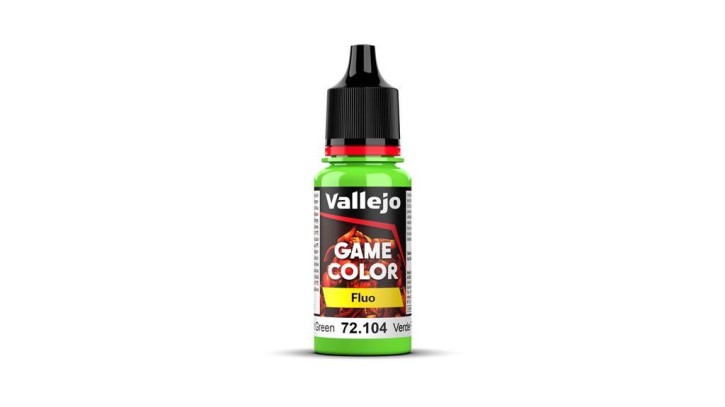 VALLEJO GAME COLOR: Fluorescent Green 18 ml (Fluo)