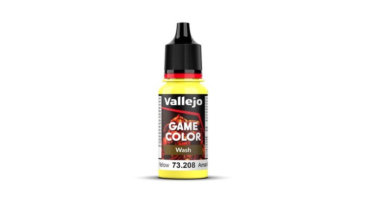 VALLEJO GAME COLOR: Yellow 18 ml (Wash)