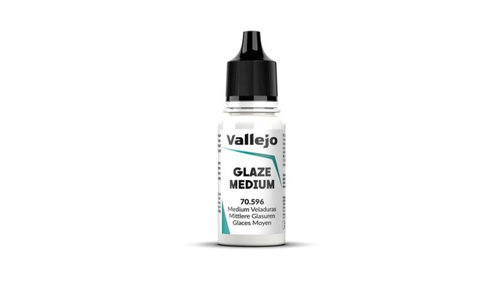 VALLEJO MODEL COLOR: 195 Glaze Medium 18 ml (Auxiliary)