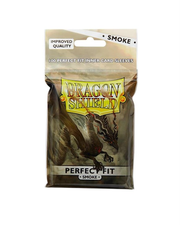 DRAGON SHIELD: Standard Perfect Fit Sleeves: Clear/Smoke 100