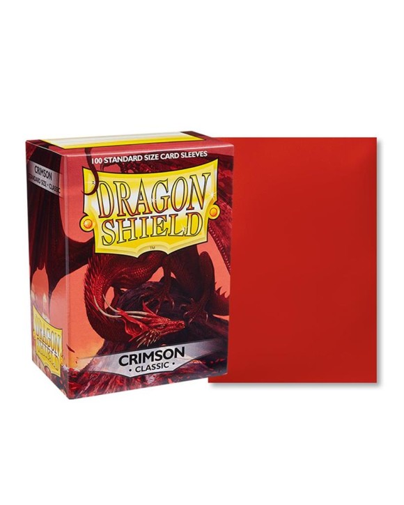 DRAGON SHIELD: Standard Sleeves: Crimson (100 Sleeves)