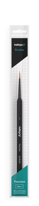 VALLEJO PINSEL: Round Synthetic Brush Triangular Handle No.1