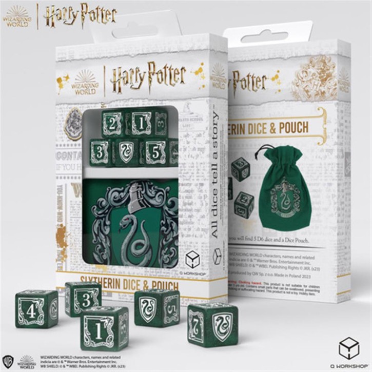 Q-WORKSHOP: Harry Potter: Slytherin Dice & Pouch
