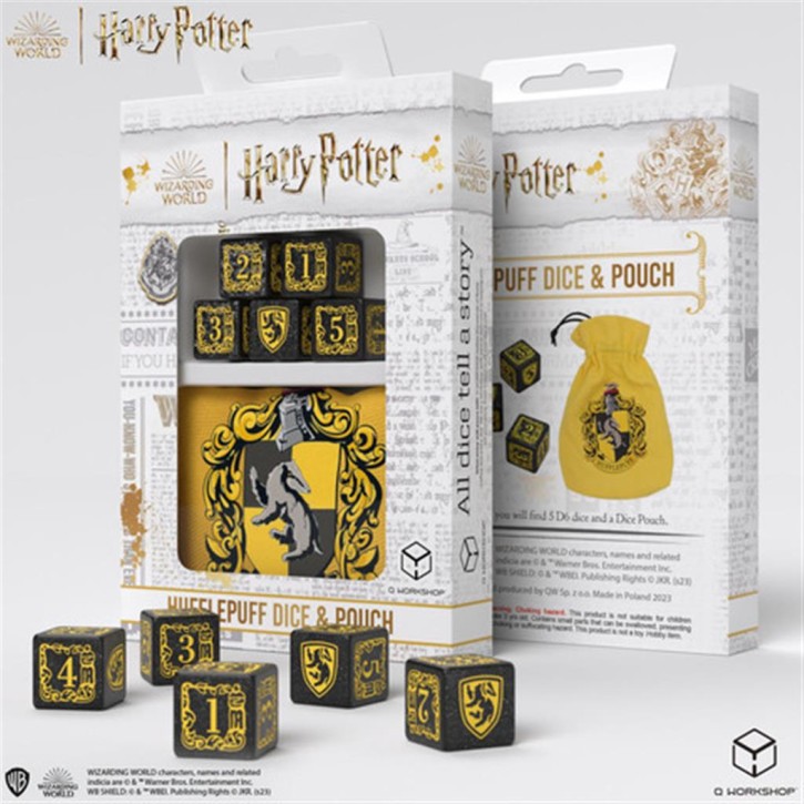 Q-WORKSHOP: Harry Potter: Hufflepuff Dice & Pouch