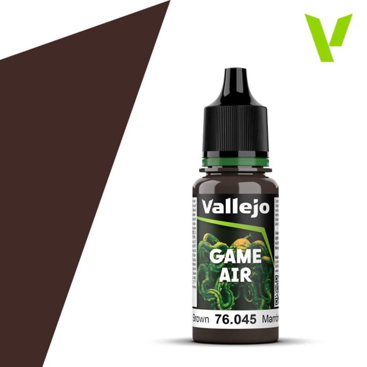 VALLEJO GAME AIR: 045 Charred Brown 18ml