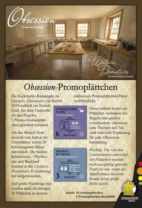 OBSESSION: Promo Plättchen - DE