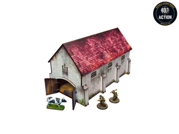 MICRO ART: WW2 Normandy Cowshed PREPAINTED