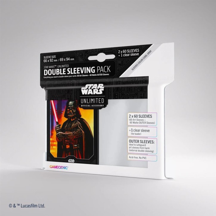 GAMEGENIC: SW Unlimited Double Sleeving Pack: Darth Vader