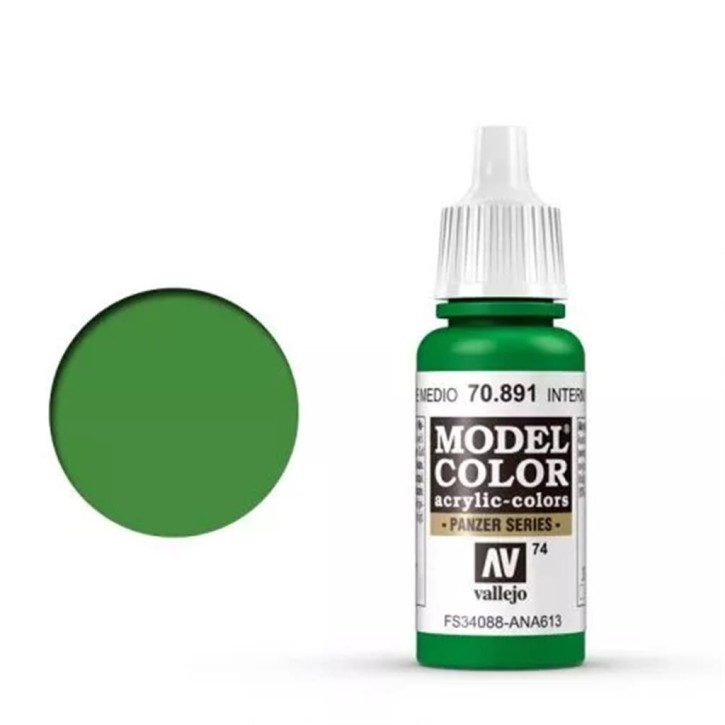 Vallejo Model Color: 074 Intermediate Green 17ml (70891)