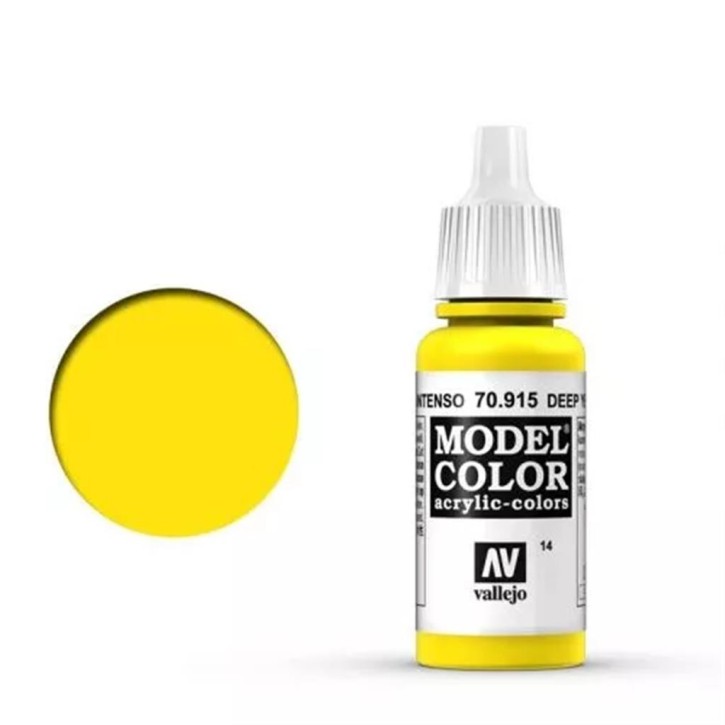 Vallejo Model Color: 014 Deep Yellow 17ml (70915)