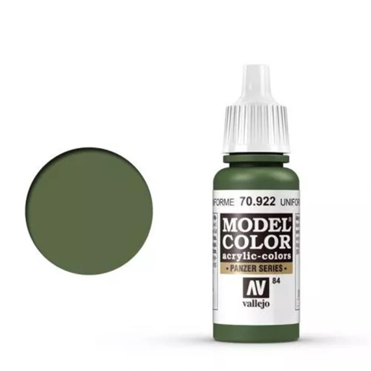 Vallejo Model Color: 084 Uniform Green 17ml (70922)