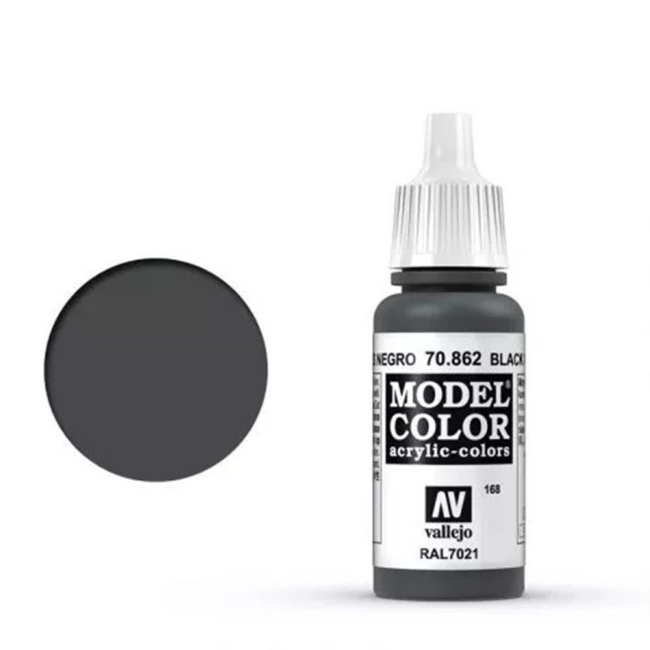 Vallejo Model Color: 168 Black Grey 17ml (70862)