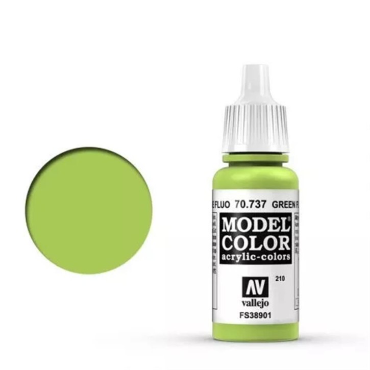 Vallejo Model Color: 210 Green Fluo 17ml (70737)