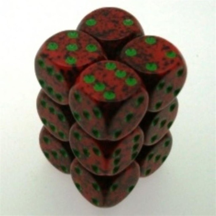 CHESSEX: Speckled Strawberry 12 x 6 sided Diceset