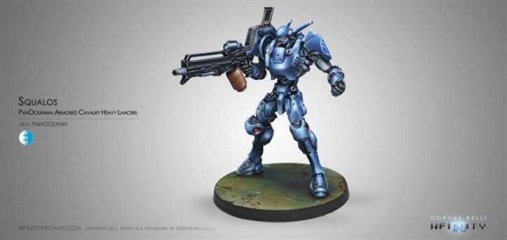 Infinity: Squalo. Armored Heavy Lancers of the Armored Cava.
