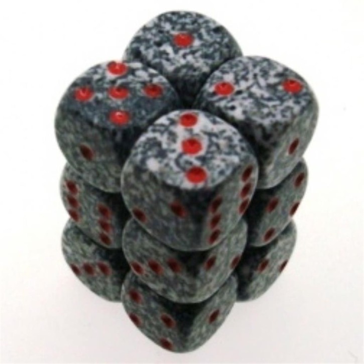 CHESSEX: Speckled Granite 12 x 6 seitige Würfel