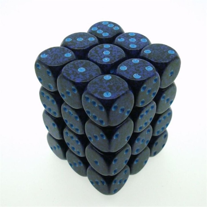 CHESSEX: Speckled Cobalt 36 x 6 seitige Würfel