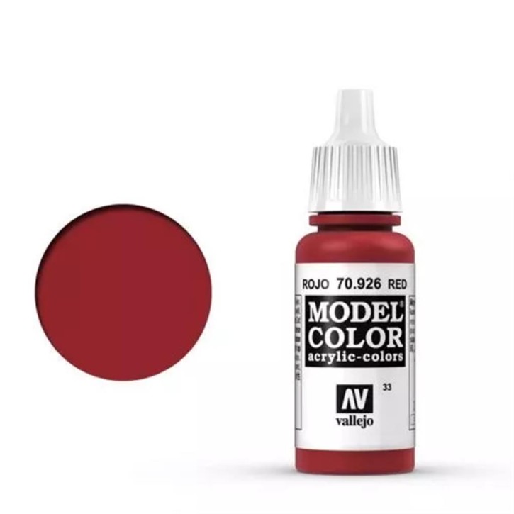 Vallejo Model Color: 033 Red 17ml (70926)
