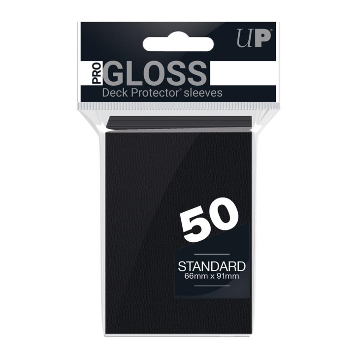 ULTRA PRO: Sleeves Standard - Gloss Black (50)