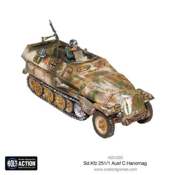 BOLT ACTION: Sd.Kfz 251/1 Ausf C Hanomag (German Halftrack)