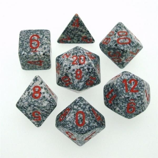 CHESSEX: Speckled "Granite" 7-Würfel RPG Set