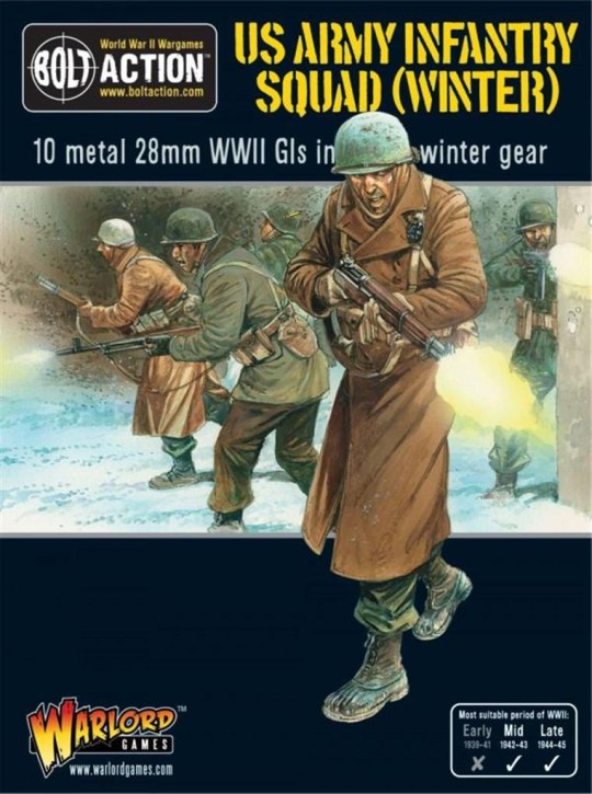 BOLT ACTION: US Infantry Squad in Winter Clothing