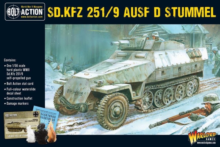 BOLT ACTION: Sd.Kfz 251/9 Ausf D (Stummel) half-track