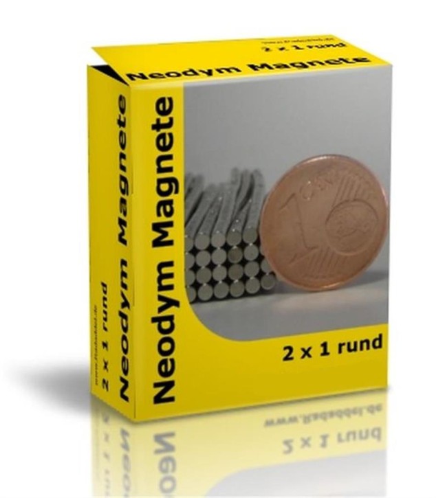 Neodym Magnete round 2x1 mm - 10 Pieces