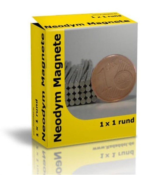 Neodym Magnete rund 1x1 mm - 10 Stück