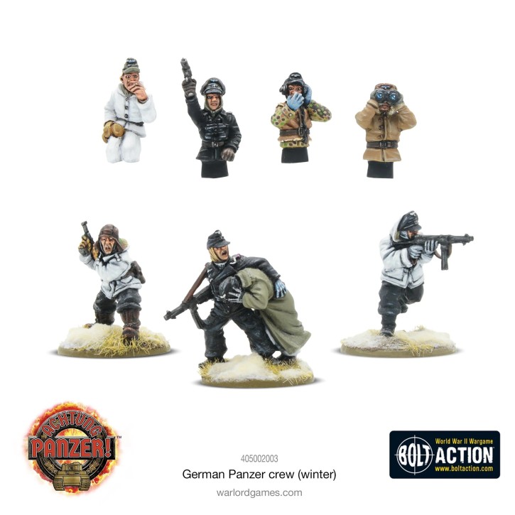Achtung Panzer!: German Panzer Tank Crew (Winter)