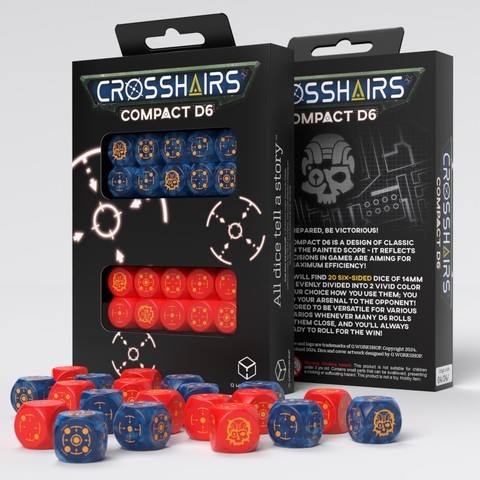 Q-Workshop: Crosshairs Compact D6: Cobalt & Red