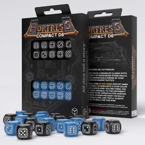 Q-Workshop: Fortress Compact D6: Black & Blue