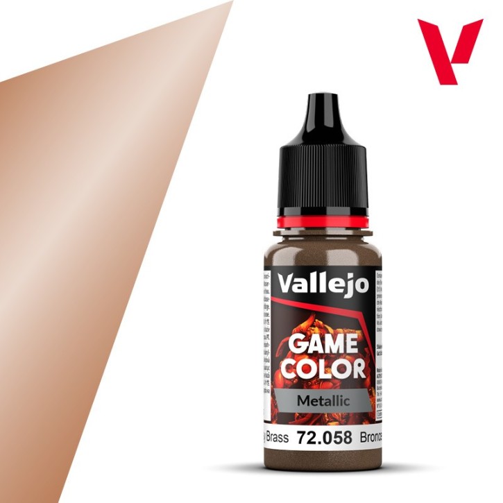 Vallejo Game Color: Brassy Brass 18 ml (Metallic)