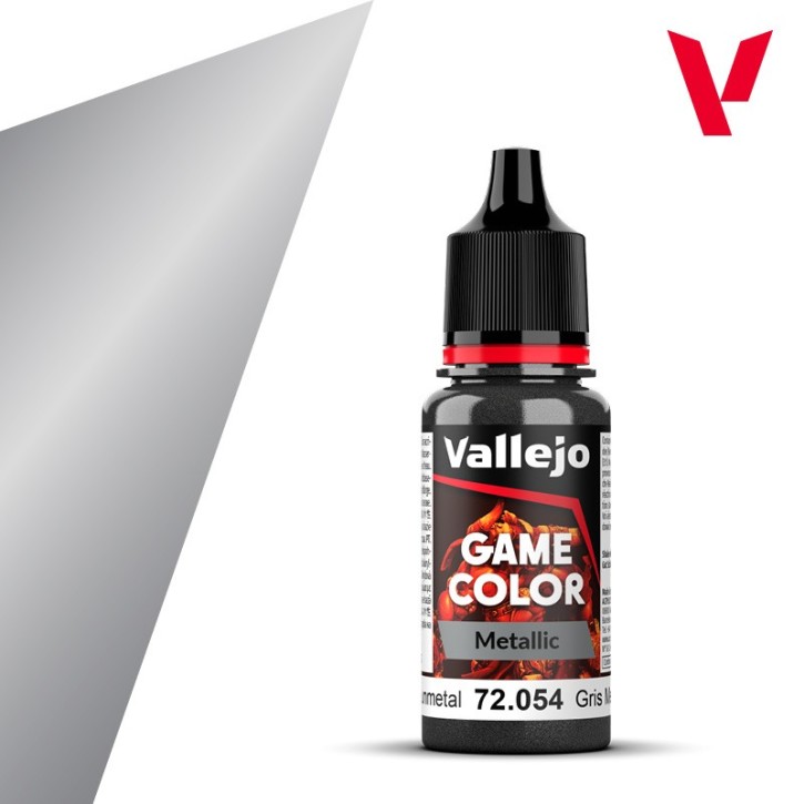 Vallejo Game Color: Dark Gunmetal 18 ml (Metallic)