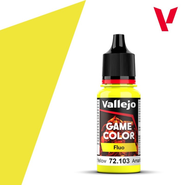 Vallejo Game Color: Fluorescent Yellow 18 ml (Fluo)