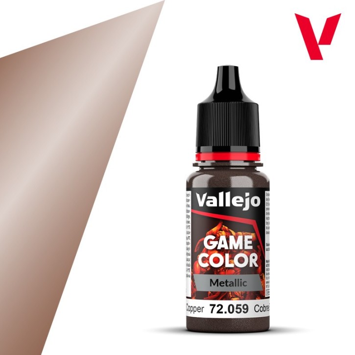 Vallejo Game Color: Hammered Copper 18 ml (Metallic)