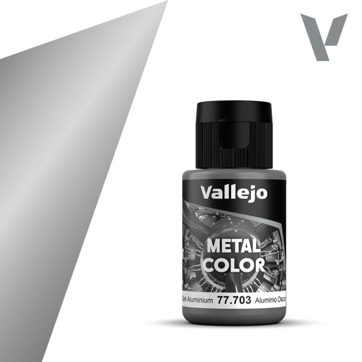 Vallejo Metal Color: 703 Dark Aluminium 32ml
