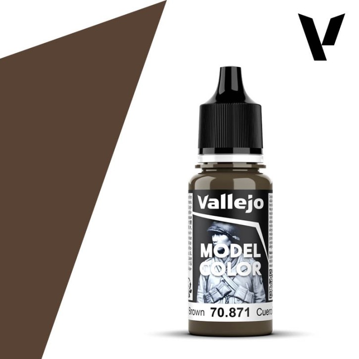 Vallejo Model Color: 144 Leather Brown 18ml (70871)