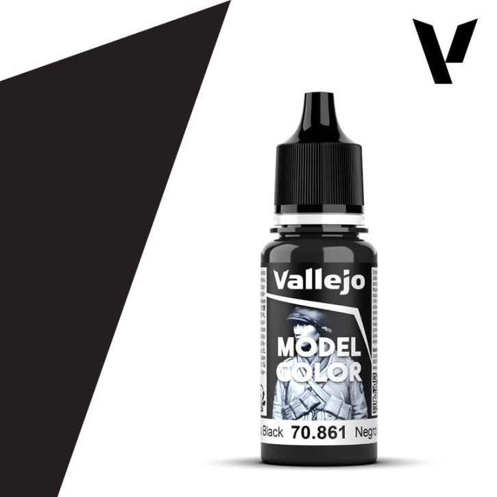 Vallejo Model Color: 192 Glossy Black 18ml (70861)