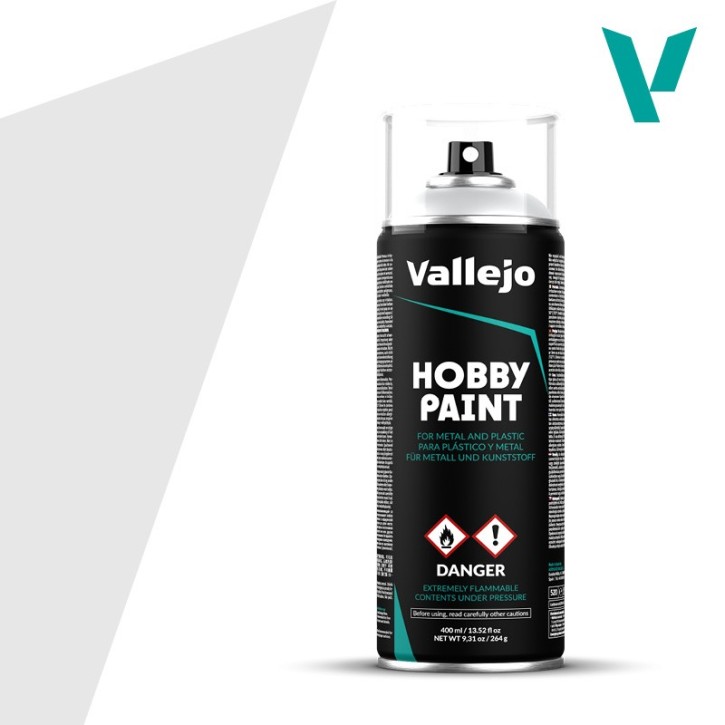 VALLEJO: Paint Spray Primer Premium Grey (400ml)