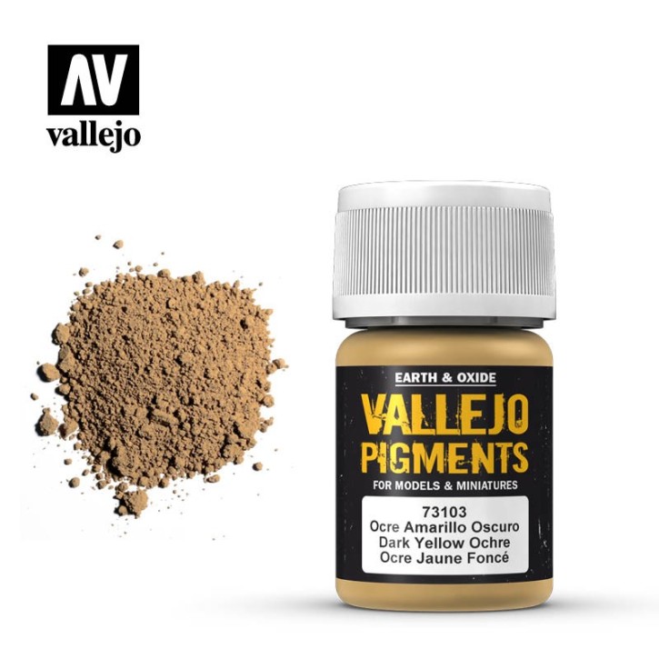 Vallejo Pigment: Dark Yellow Ocre 30ml