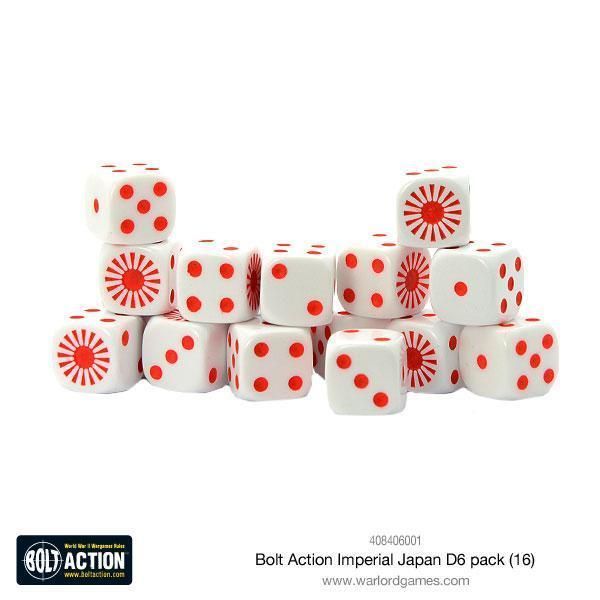 BOLT ACTION: Imperial Japanese D6 Dice (16)